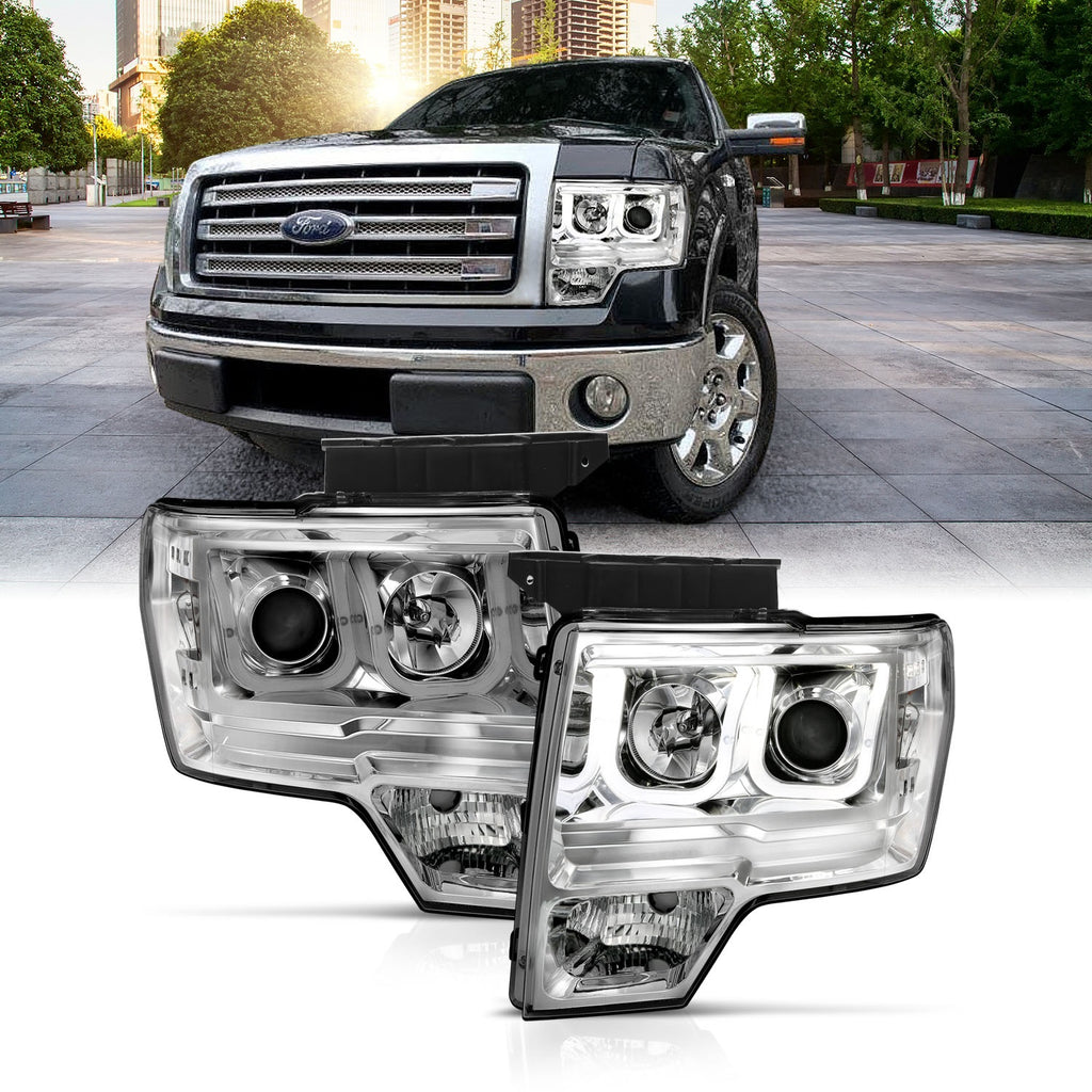 Anzo USA 111352 Projector Headlight Set Fits 09-14 F-150