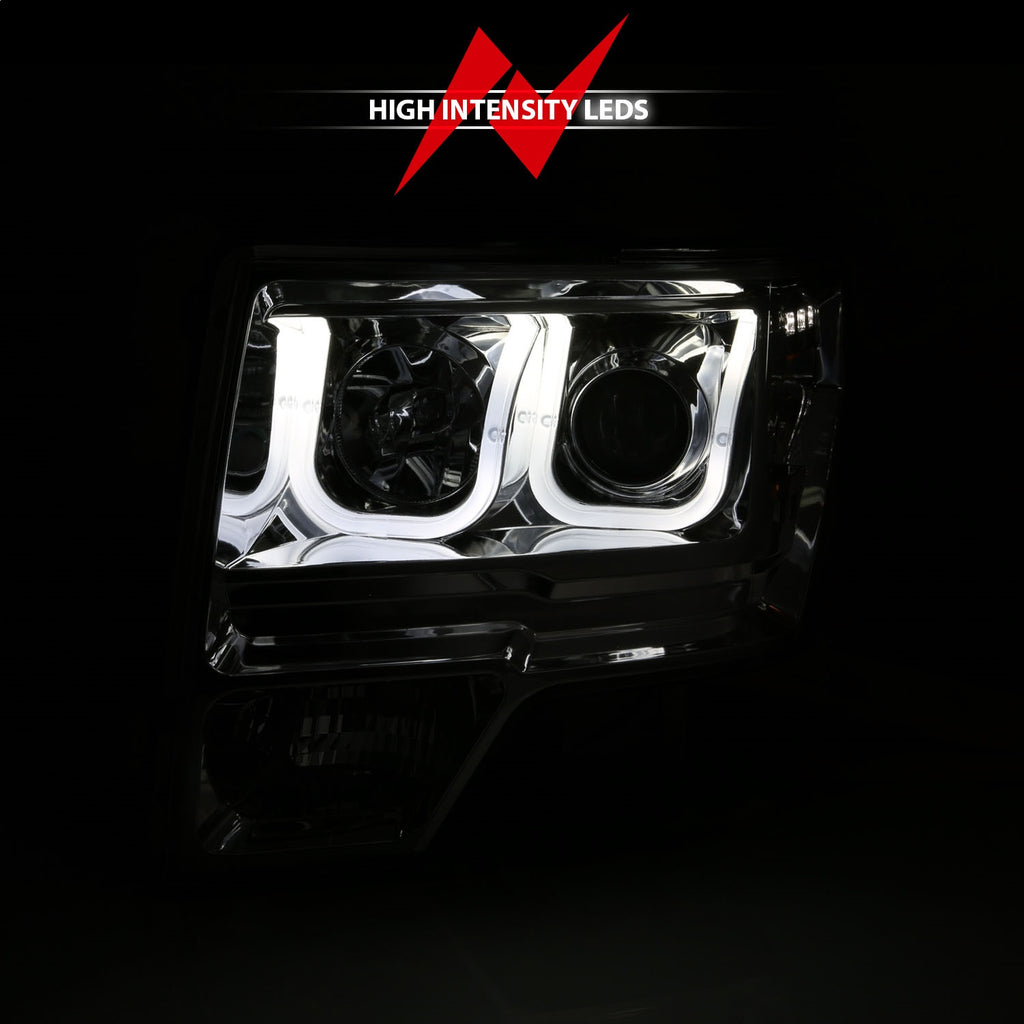 Anzo USA 111352 Projector Headlight Set Fits 09-14 F-150