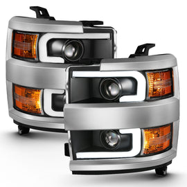 Anzo USA 111359 Projector Headlight Set Fits Silverado 2500 HD Silverado 3500 HD