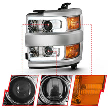Load image into Gallery viewer, Anzo USA 111360 Projector Headlight Set Fits Silverado 2500 HD Silverado 3500 HD