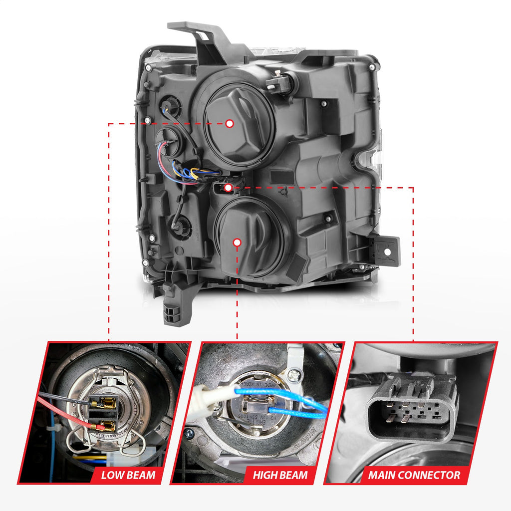 Anzo USA 111366 Projector Headlight Set