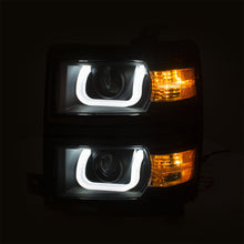 Load image into Gallery viewer, Anzo USA 111385 Projector Headlight Set w/U-Bar Switchback Fits Silverado 1500