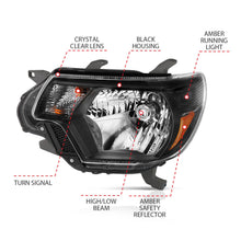 Load image into Gallery viewer, Anzo USA 111395 Crystal Headlight Set Fits 12-15 Tacoma