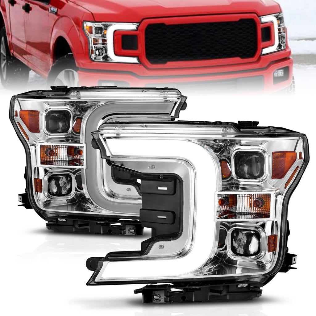 Anzo USA 111399 Projector Headlight Set Fits 18-20 F-150
