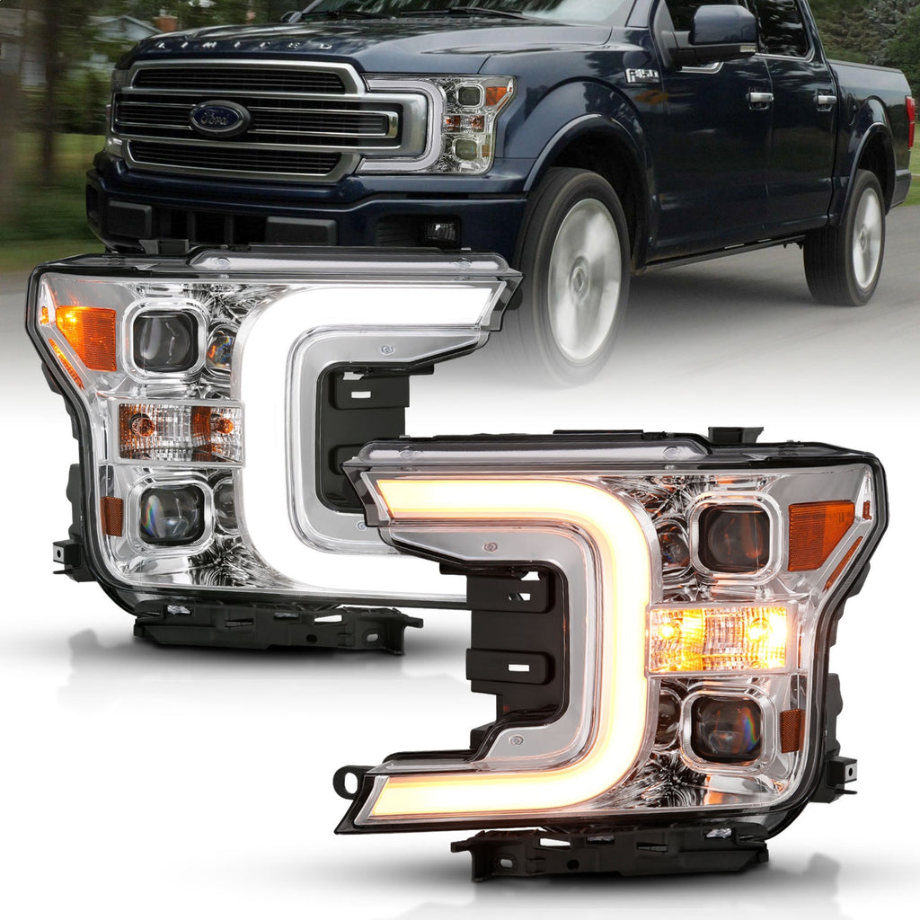 Anzo USA 111401 Projector Headlight Set Fits 18-20 F-150
