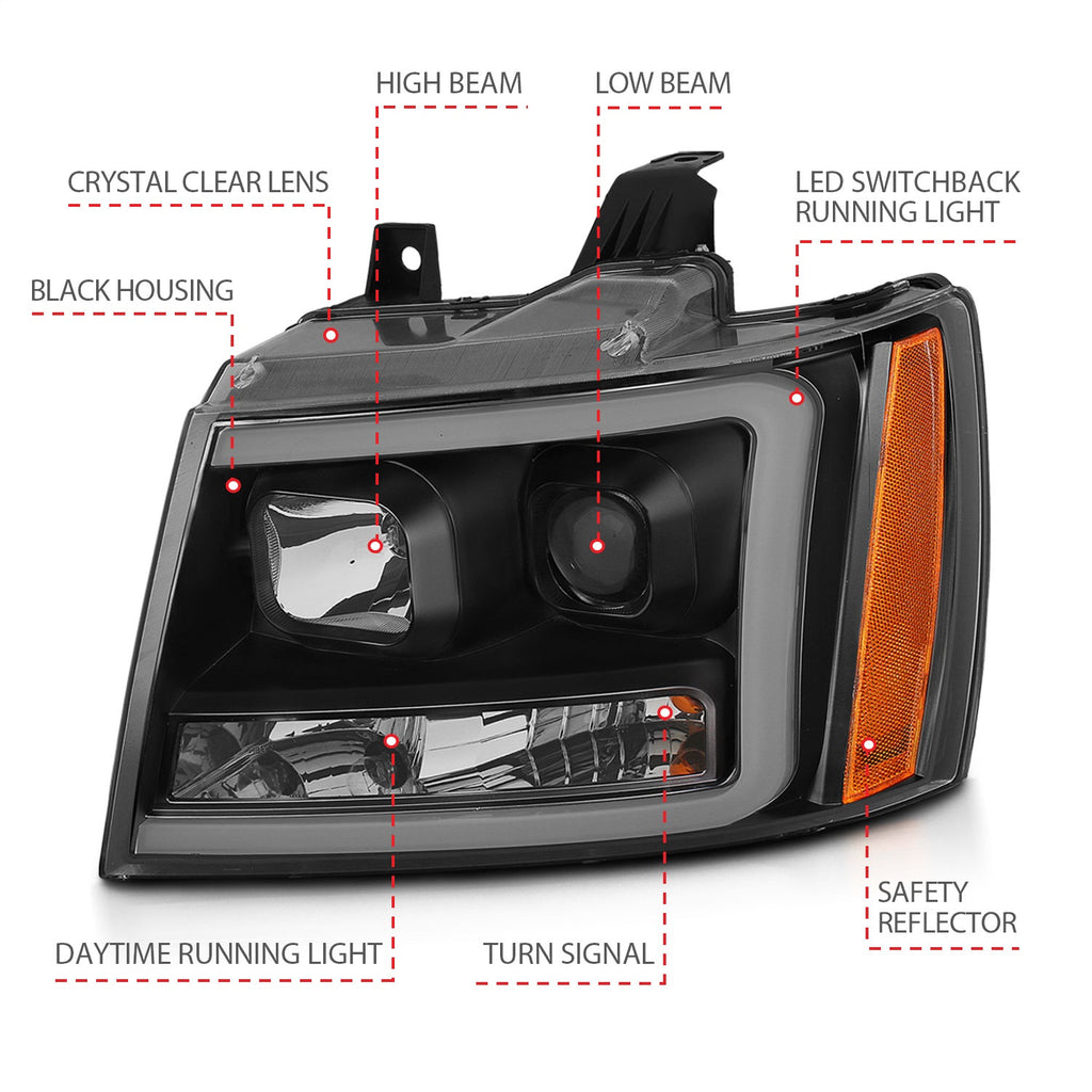 Anzo USA 111402 Projector Headlight Set