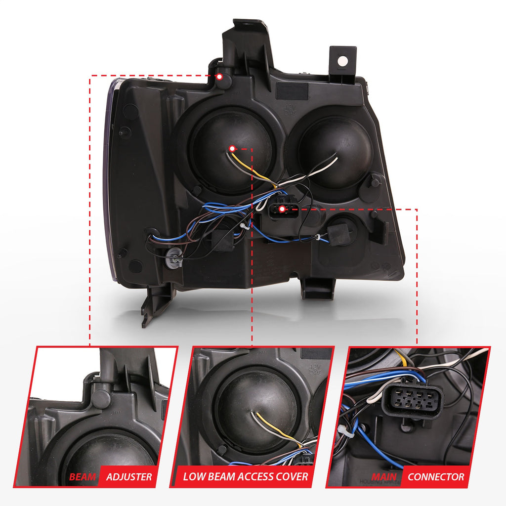 Anzo USA 111402 Projector Headlight Set