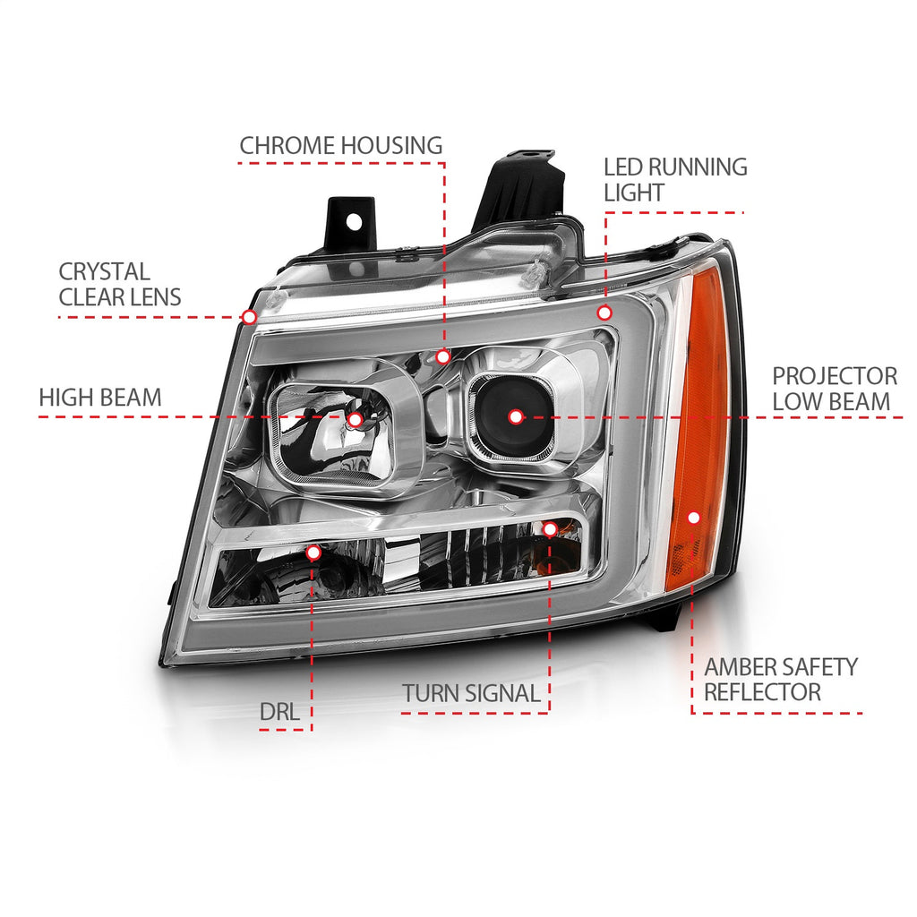 Anzo USA 111403 Projector Headlight Set