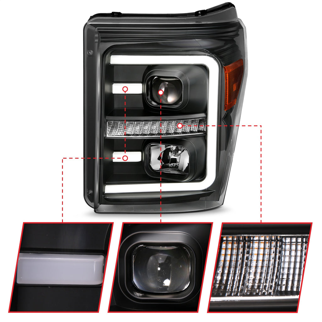 Anzo USA 111406 Projector Headlight Set