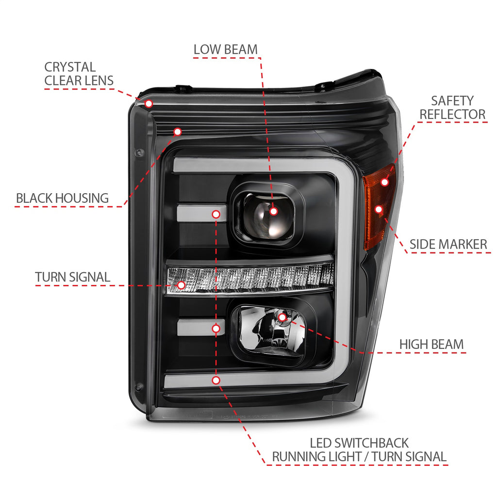 Anzo USA 111406 Projector Headlight Set
