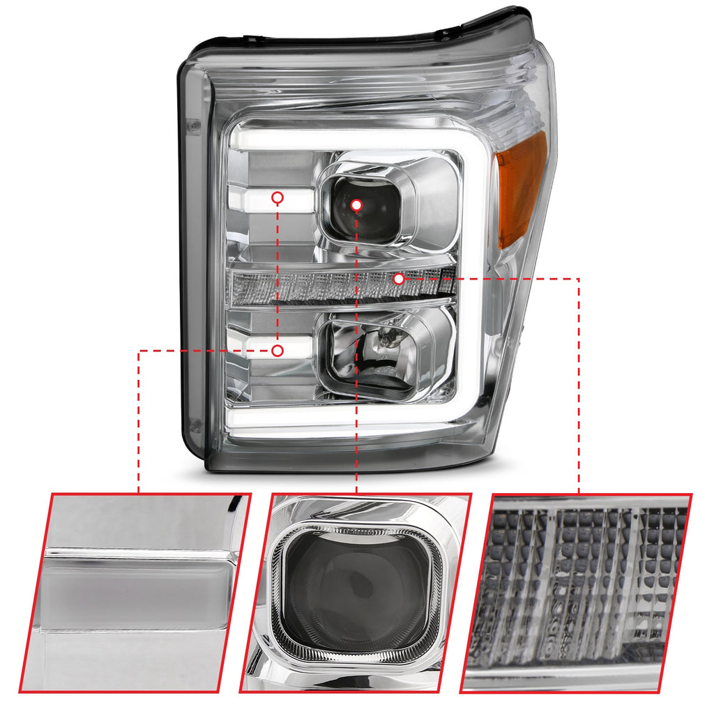 Anzo USA 111407 Projector Headlight Set