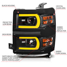 Load image into Gallery viewer, Anzo USA 111412 Projector Headlight Set Fits 14-15 Silverado 1500