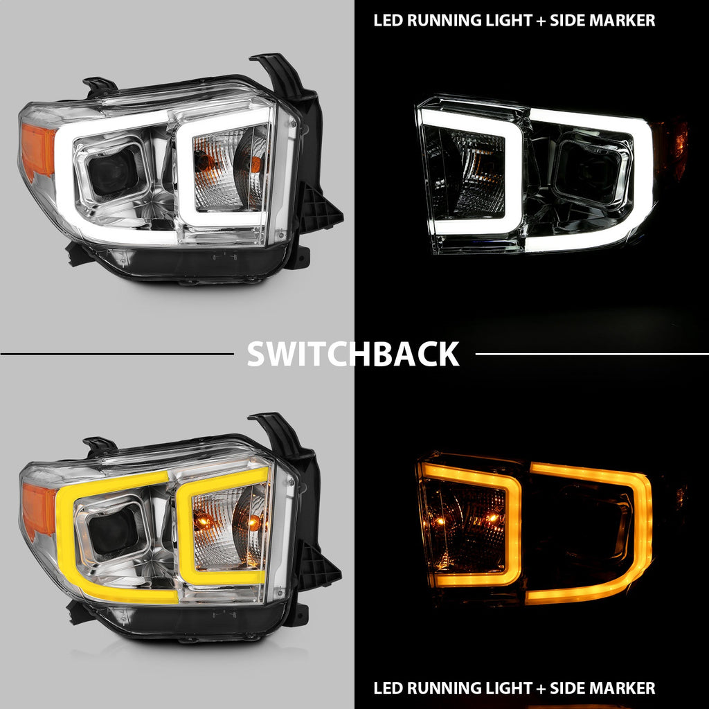 Anzo USA 111415 Projector Headlight Set Fits 14-19 Tundra