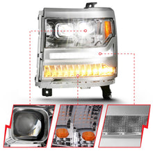 Load image into Gallery viewer, Anzo USA 111421 LED Projector Headlight Fits 16-18 Silverado 1500