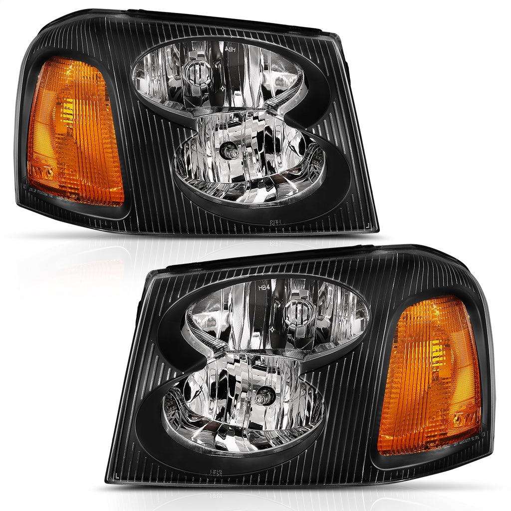 Anzo USA 111429 Crystal Headlight Set Fits 02-09 Envoy