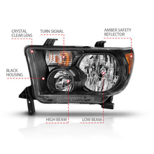 Load image into Gallery viewer, Anzo USA 111436 Crystal Headlight Set Fits 07-13 Sequoia Tundra
