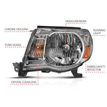 Load image into Gallery viewer, Anzo USA 111437 Crystal Headlight Set Fits 05-11 Tacoma