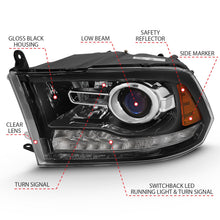 Load image into Gallery viewer, Anzo USA 111439 Projector Headlight Set w/Halo