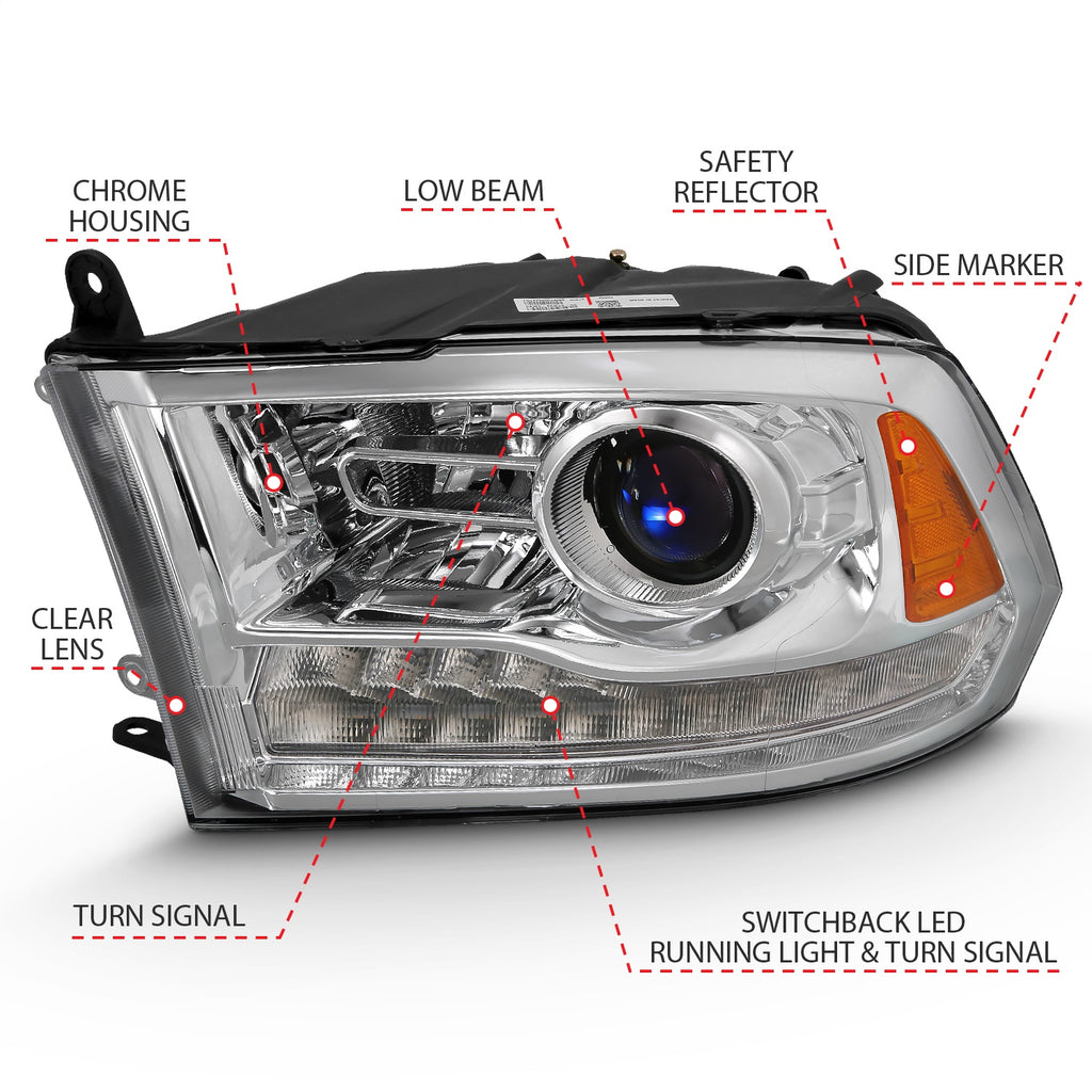 Anzo USA 111440 Projector Headlight Set w/Halo