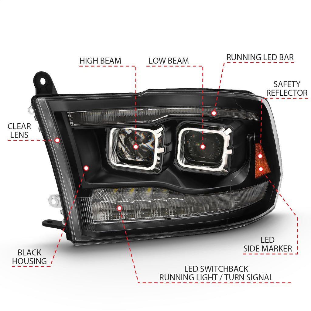 Anzo USA 111441 Projector Headlight Set