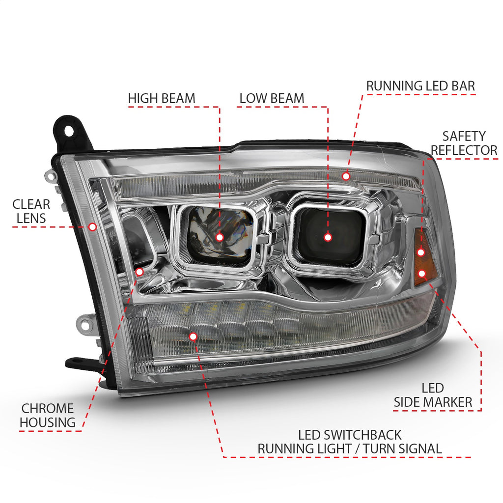 Anzo USA 111442 Projector Headlight Set