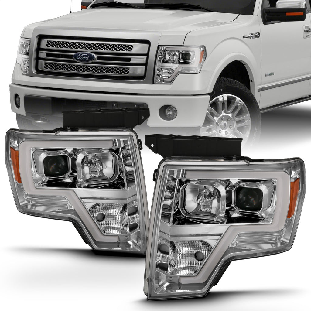 Anzo USA 111444 Projector Headlight Set Fits 09-14 F-150