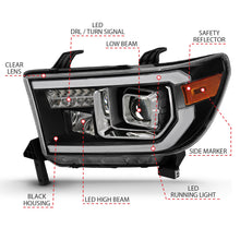 Load image into Gallery viewer, Anzo USA 111447 Projector Headlight Set Fits 07-16 Sequoia Tundra