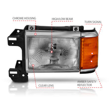 Load image into Gallery viewer, Anzo USA 111449 Crystal Headlight Set Fits 87-91 Bronco F-150 F-250 F-350