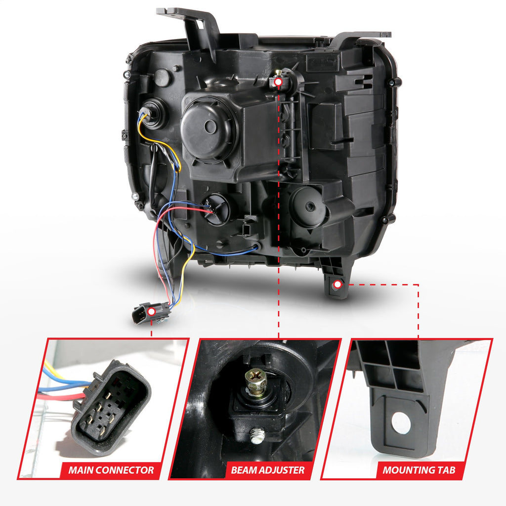 Anzo USA 111450 Projector Headlight Set