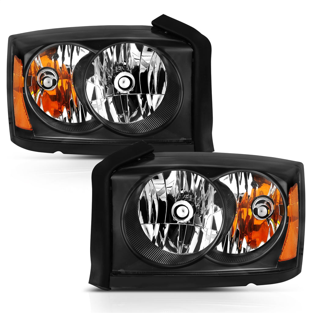 Anzo USA 111454 Crystal Headlight Set Fits 05-06 Dakota