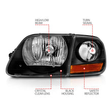 Load image into Gallery viewer, Anzo USA 111460 Crystal Headlight Set Fits 97-03 F-150