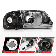 Load image into Gallery viewer, Anzo USA 111460 Crystal Headlight Set Fits 97-03 F-150