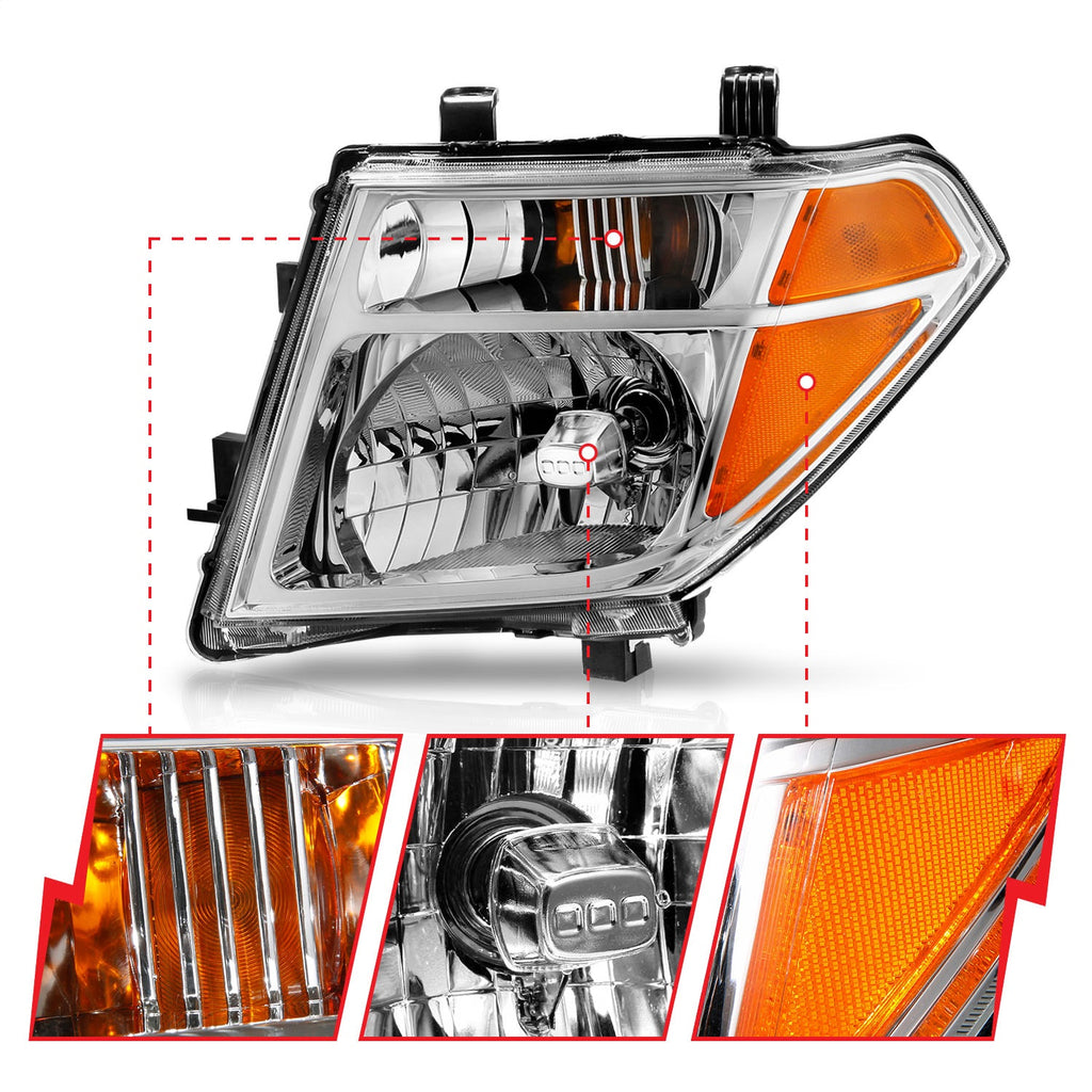 Anzo USA 111463 Crystal Headlight Set Fits 05-08 Frontier Pathfinder