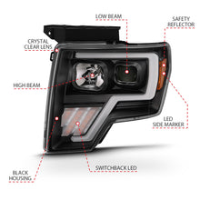 Load image into Gallery viewer, Anzo USA 111469 Projector Headlight Set w/Halo Fits 09-14 F-150