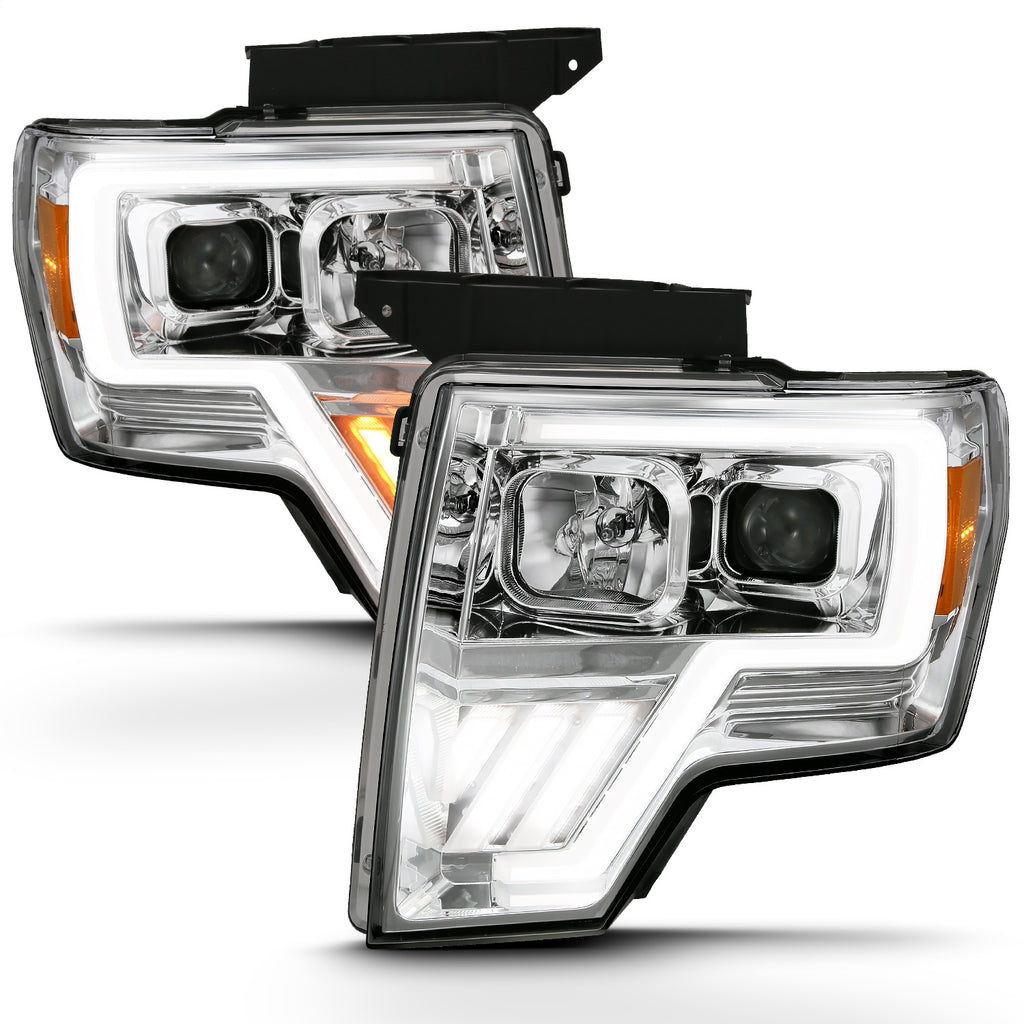 Anzo USA 111470 Projector Headlight Set w/Halo Fits 09-14 F-150