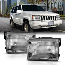 Load image into Gallery viewer, Anzo USA 111471 Crystal Headlight Set Fits 93-98 Grand Cherokee (ZJ)