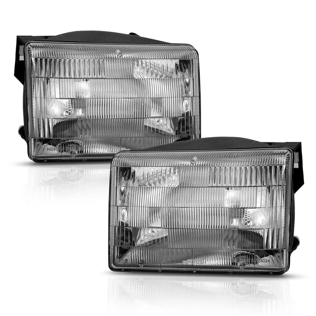 Anzo USA 111471 Crystal Headlight Set Fits 93-98 Grand Cherokee (ZJ)