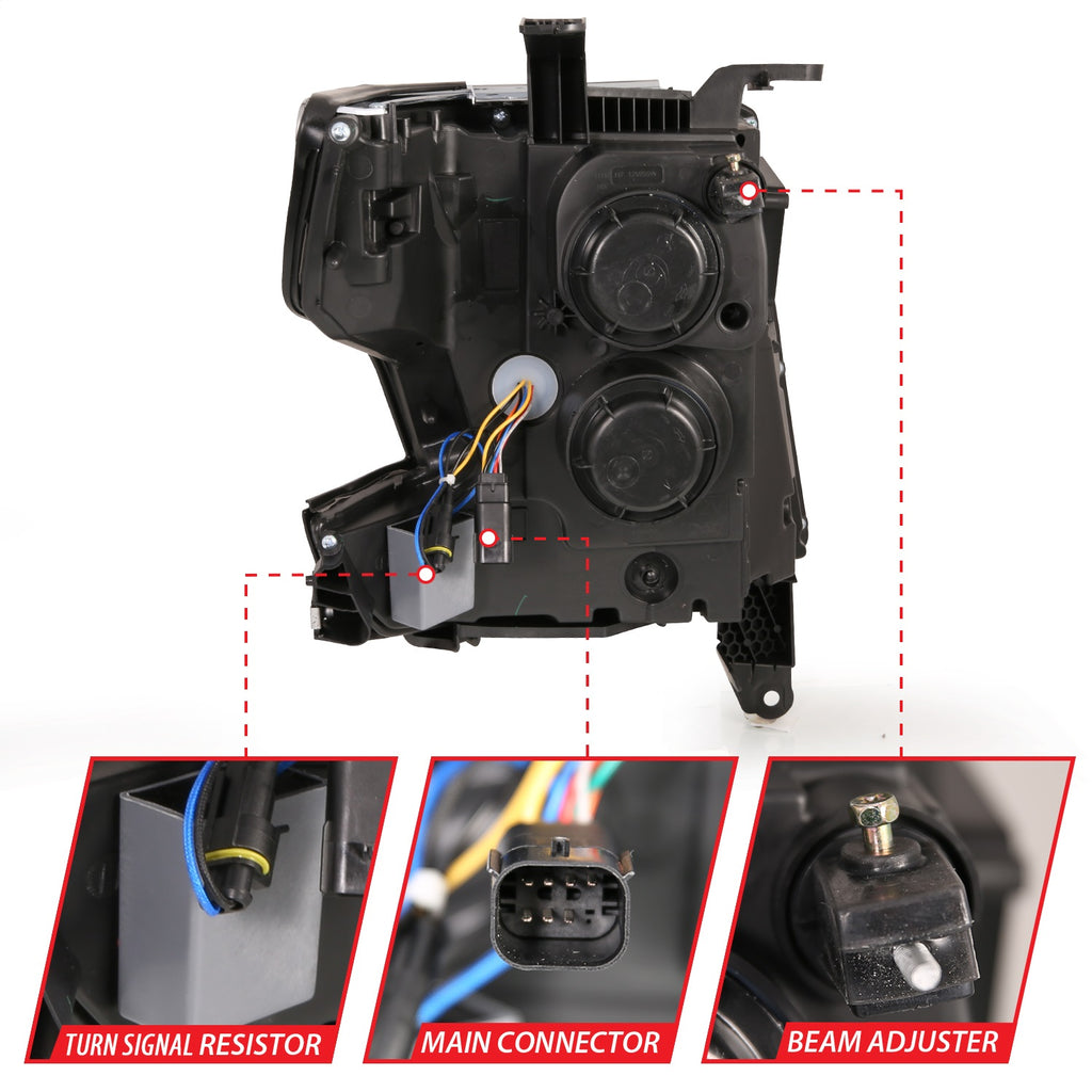 Anzo USA 111478 LED Crystal Headlight