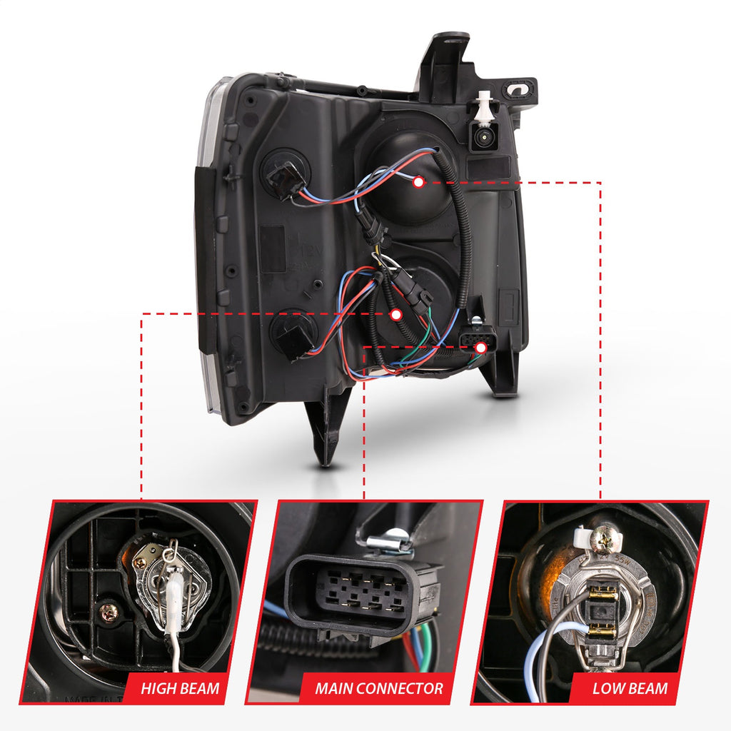 Anzo USA 111480 Projector Headlight Set