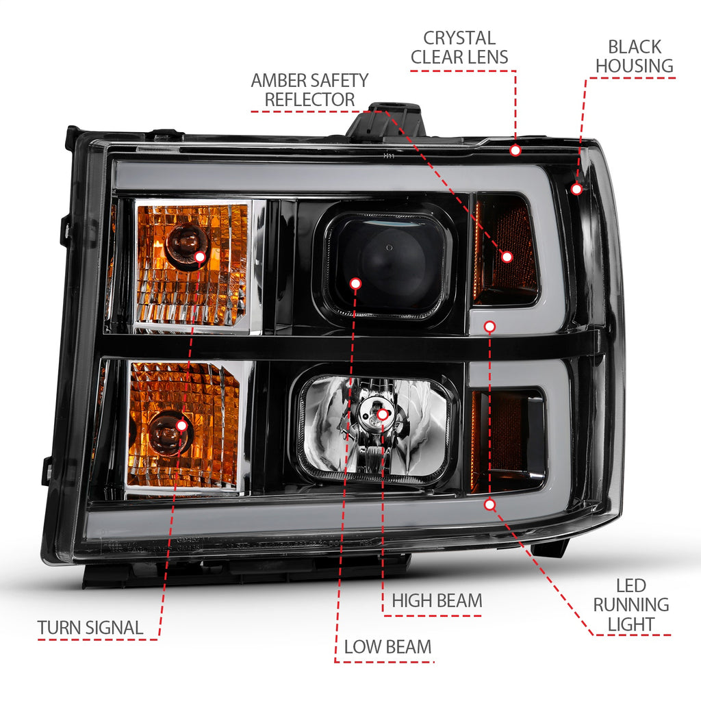 Anzo USA 111482 Projector Headlight Set
