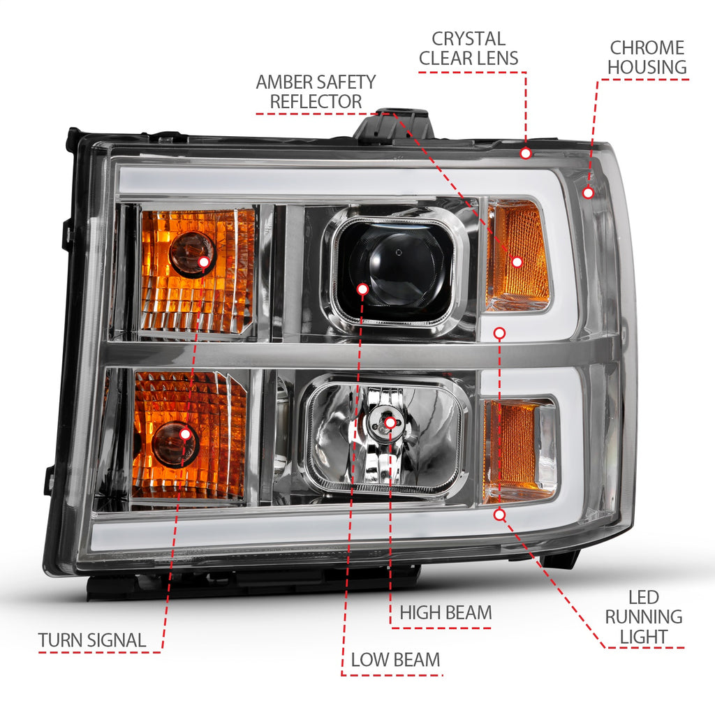 Anzo USA 111483 Projector Headlight Set