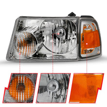 Load image into Gallery viewer, Anzo USA 111484 Crystal Headlight Set Fits 01-11 Ranger