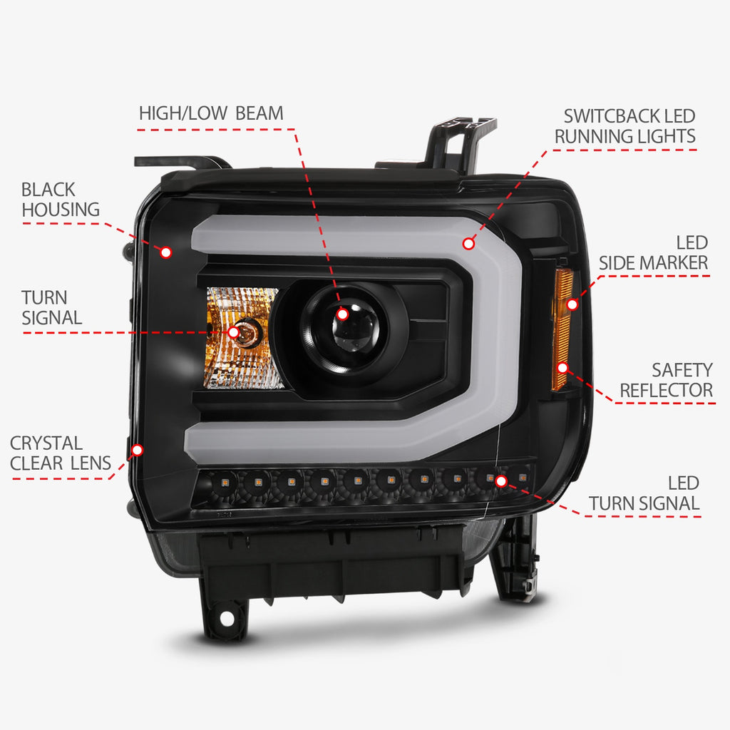Anzo USA 111487 Projector Headlight Set