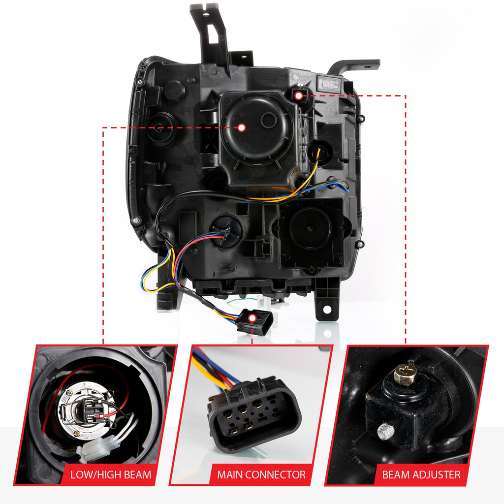 Anzo USA 111487 Projector Headlight Set