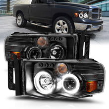 Load image into Gallery viewer, Anzo USA 111490 Projector Headlight Set w/Halo Fits Ram 1500 Ram 2500 Ram 3500
