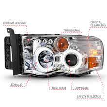 Load image into Gallery viewer, Anzo USA 111491 Projector Headlight Set w/Halo Fits Ram 1500 Ram 2500 Ram 3500