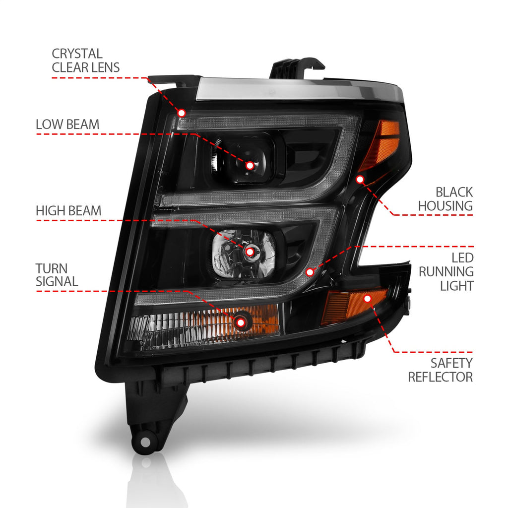 Anzo USA 111492 Projector Headlight Set