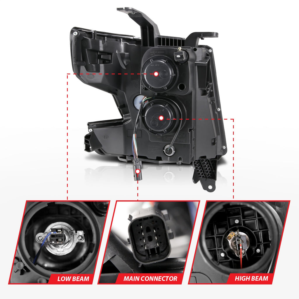 Anzo USA 111492 Projector Headlight Set