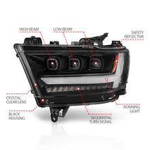 Load image into Gallery viewer, Anzo USA 111494-L LED Projector Headlight Fits 19-21 1500