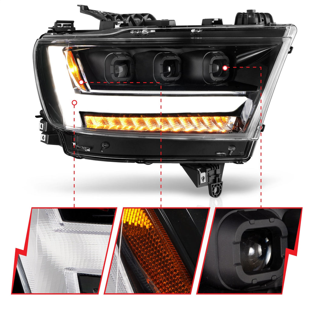 Anzo USA 111494-R LED Projector Headlight Fits 19-21 1500